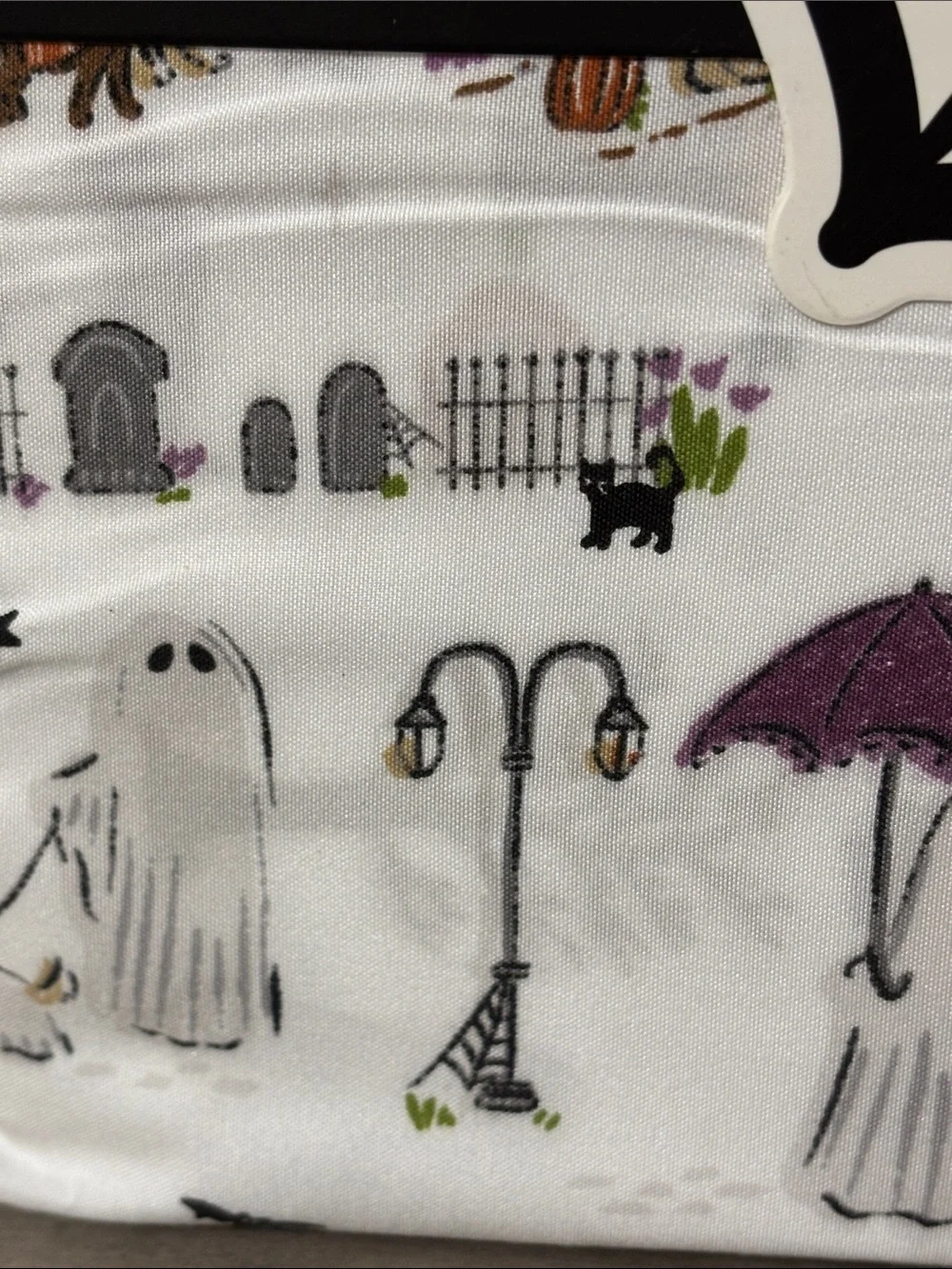 ENVOGUE Ghost Walking DogS QUEEN SIZE Halloween Sheet Set NEW